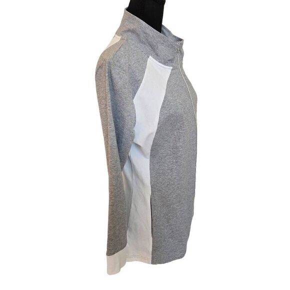 NWT Neon Buddha Elated Womens Grey White Sporty Athletic Jacket Small - Picture 4 of 15